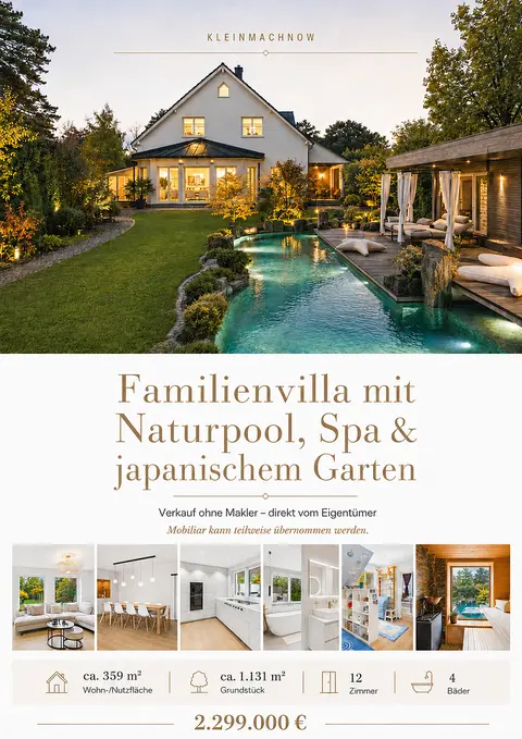 Prodej domu 280 m², pozemek 1.131 m², Kleinmachnow