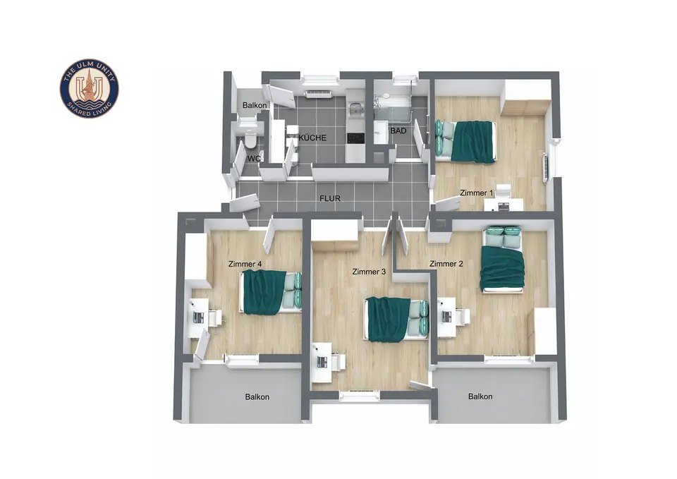 Pronájem bytu 4+1 85 m², Ulm