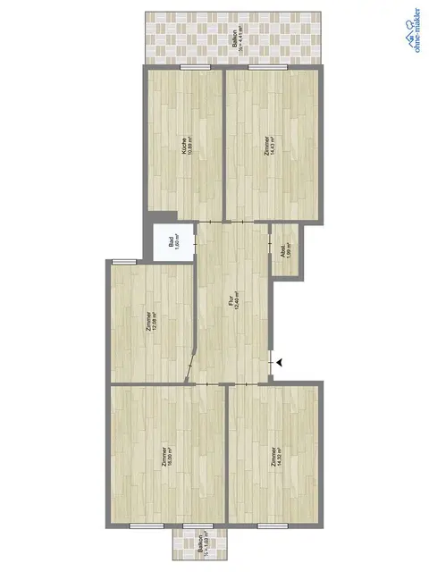 Prodej bytu 4+1 90 m², Hamburg