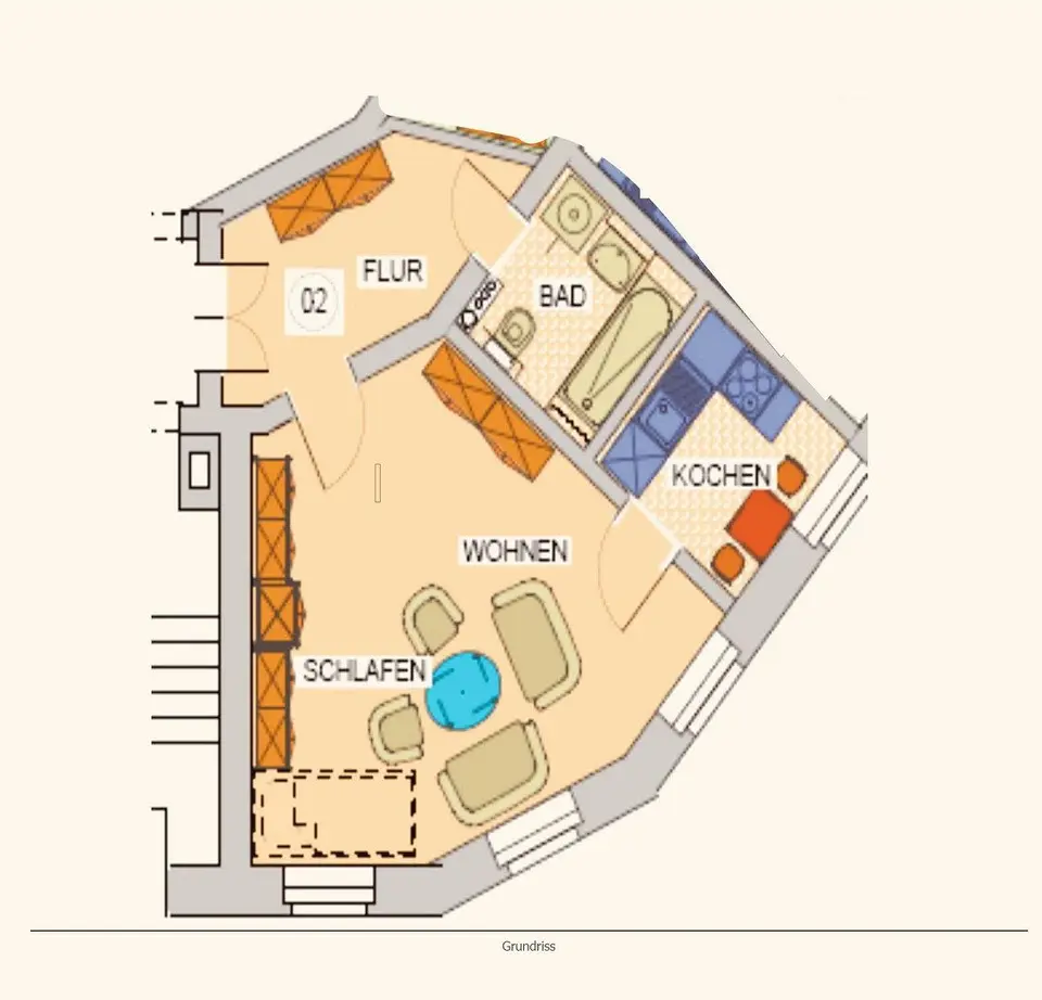 Prodej bytu 1+kk 41 m², Michael-Kazmierczak-Str. 43, Leipzig