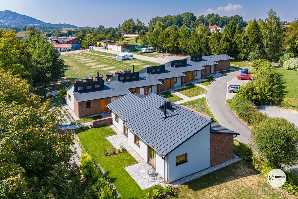Apartmán se zahrádkou 3+kk u přehrady Olešná