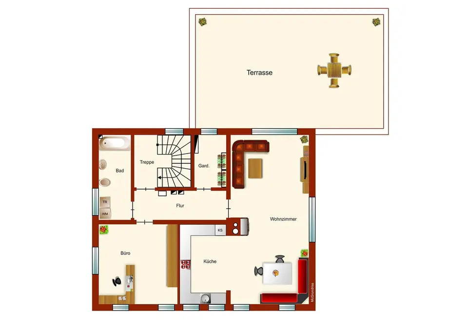 Pronájem domu 190 m², pozemek 750 m², Lauterbachstr.4b, Geretsried