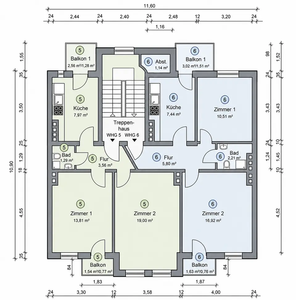 Pronájem bytu 2+1 47 m², Projensdorfer Str. 36, Kiel